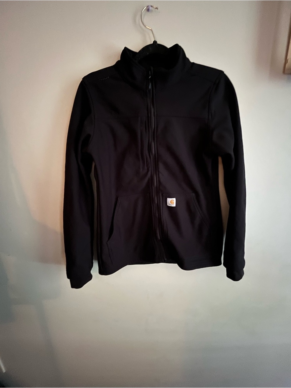 Carhartt Black Modern Fit Jacket with Logo Print